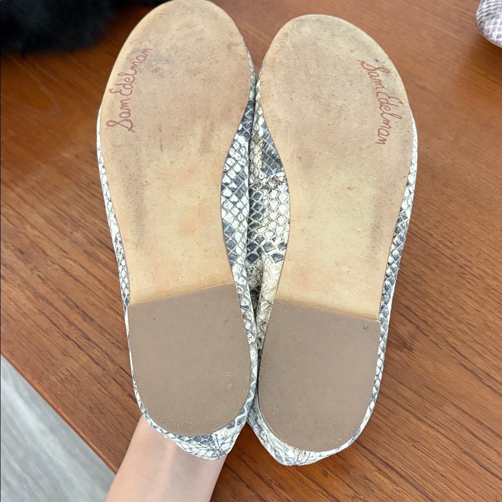 Sam Edelman Felicia Python Snake Print Ballet Fla… - image 5